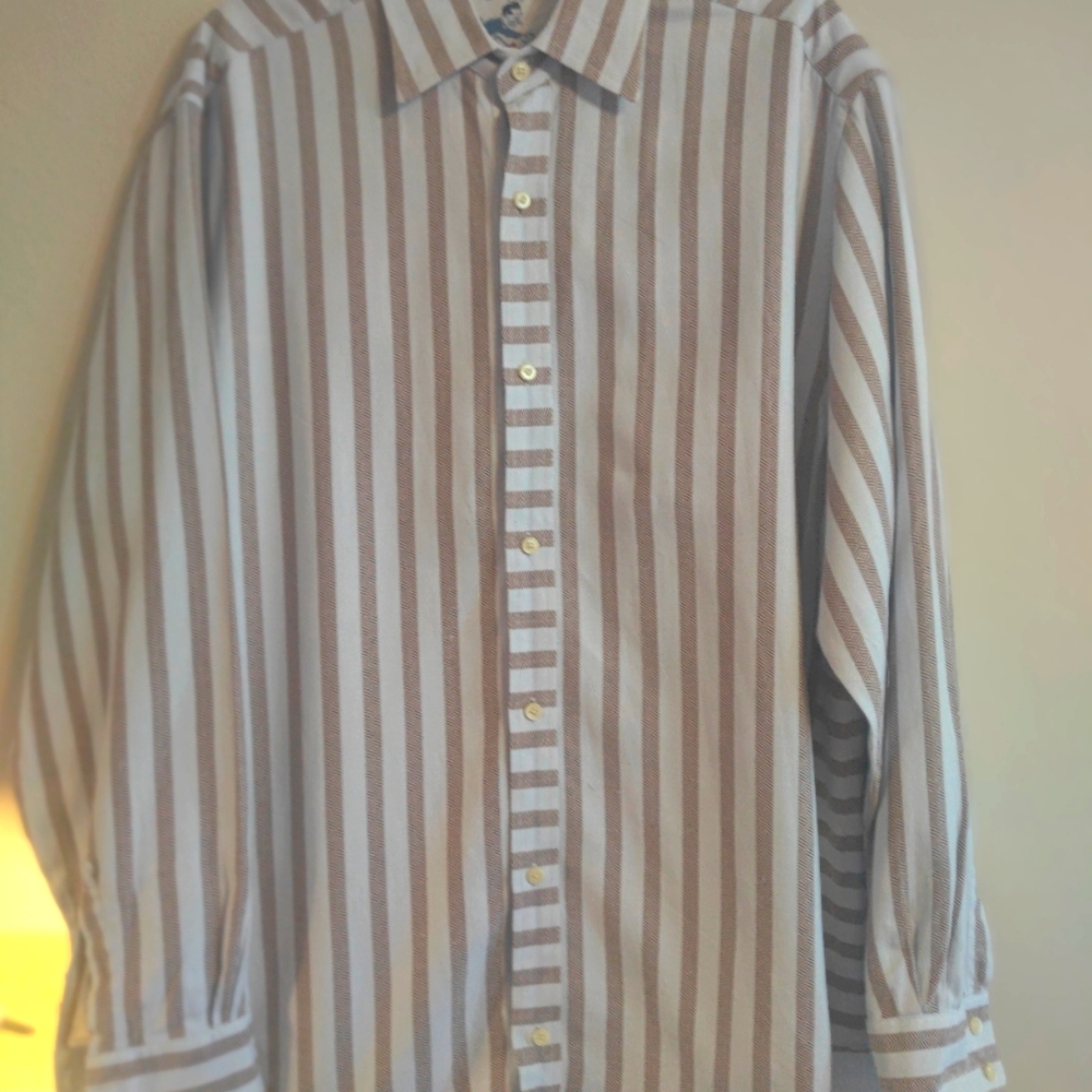 Men's Robert Graham striped shirt XLT